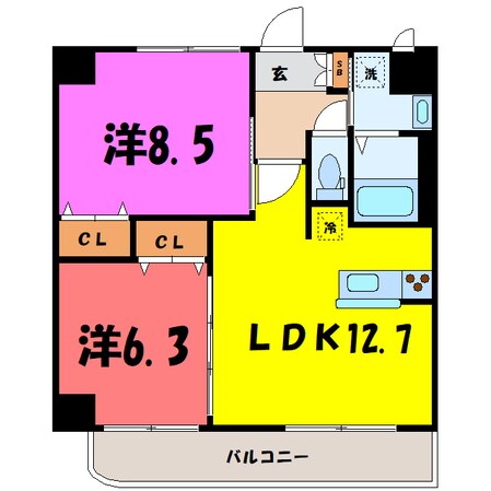 グラン・ルポ高崎（高崎市新田町）の物件間取画像